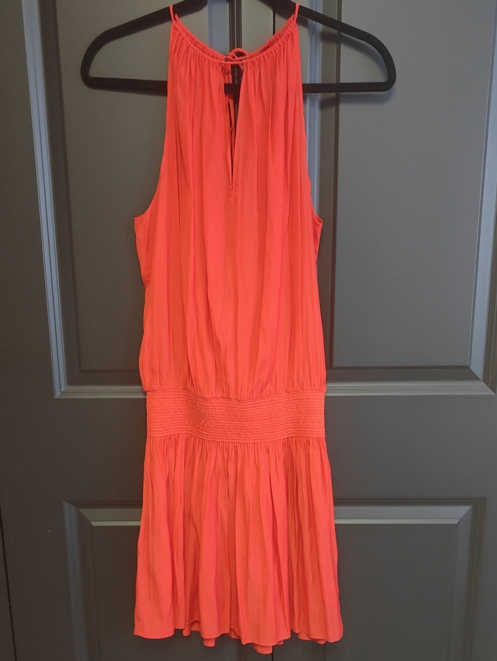 Ramy Brook Sleeveless Red Halter Mini Dress - Women's